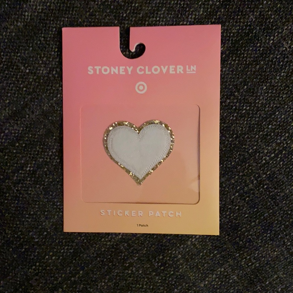 Stoney Clover Lane White Heart Patch